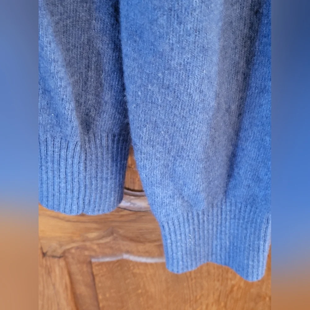 Banana Republic Blue Merino Wool Pullover Sweater Large